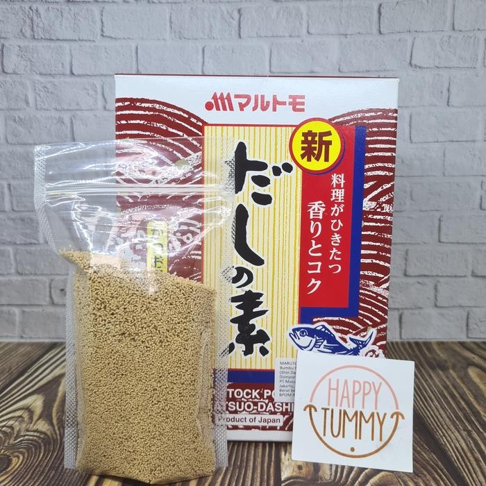 

marumoto dashinomoto shin dashi ikan katsuo bubuk kaldu jepang repack - 50 gram
