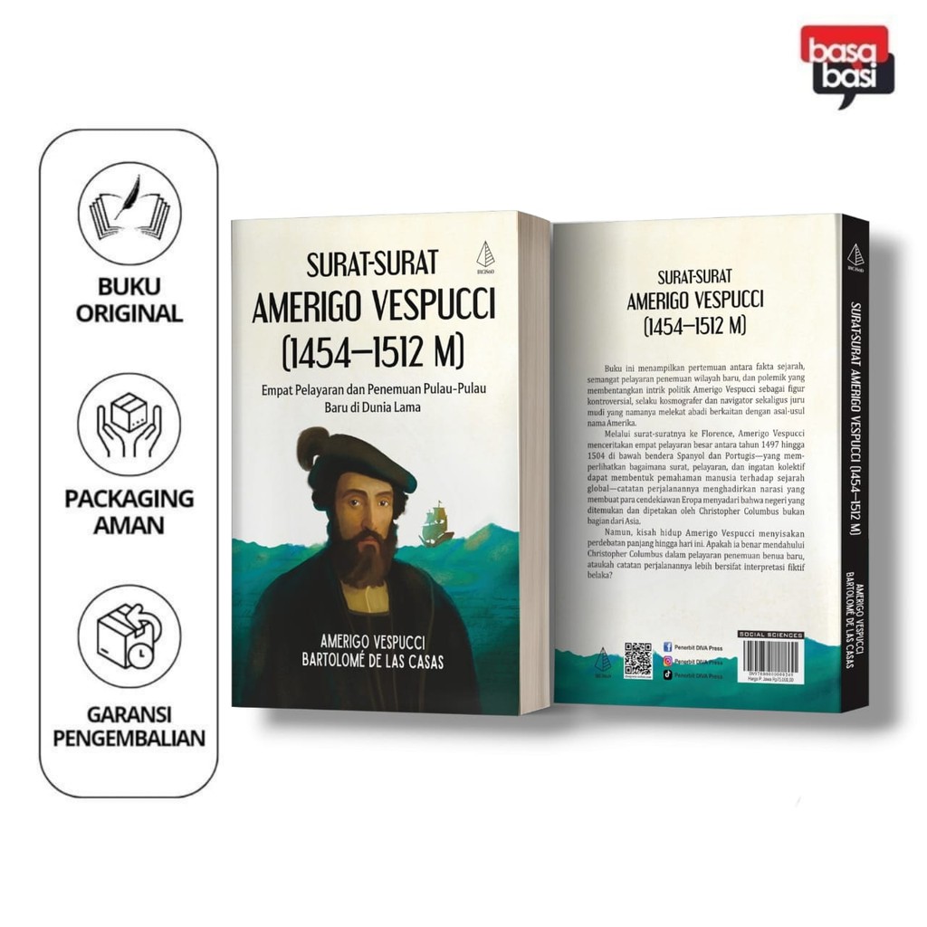 Buku Surat-Surat Amerigo Vespucci (1454-1512 M) - Bartolome de las Casas - IRCiSoD - Basabasi
