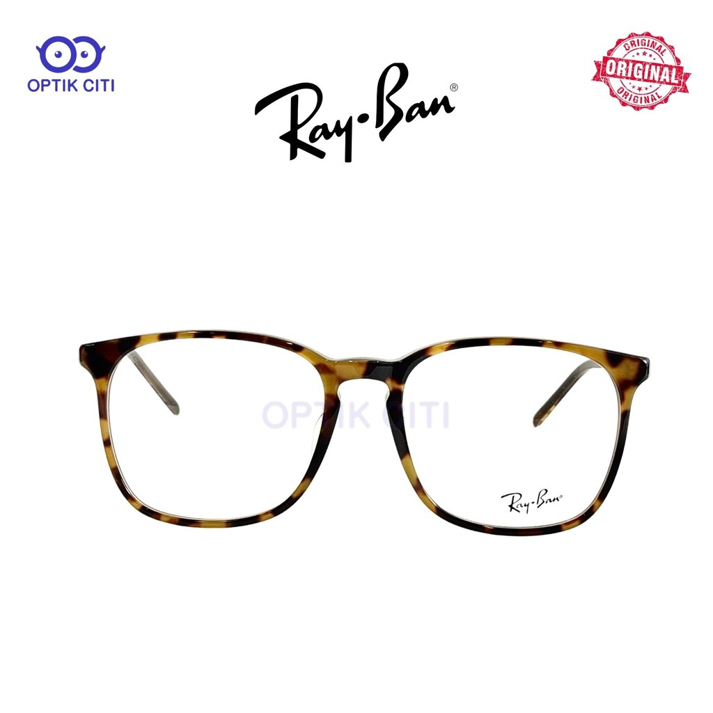Frame Kacamata Pria Wanita Original Rayban RB 5387 - Top Yellow On Havana Opal Beige (5975)