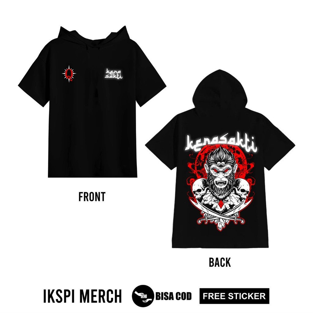 Ts-HOODIE IKSPI MENYALA KERA SAKTI TS HOODIE DISTRO MAWAR IKSPI - TS HOODIE IKSPI MENYALA TERBARU - 