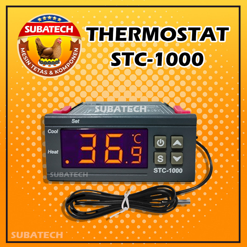 Thermostat Termostat Digital STC-1000 Mesin Tetas Telur Full Otomatis Penetas STC1000