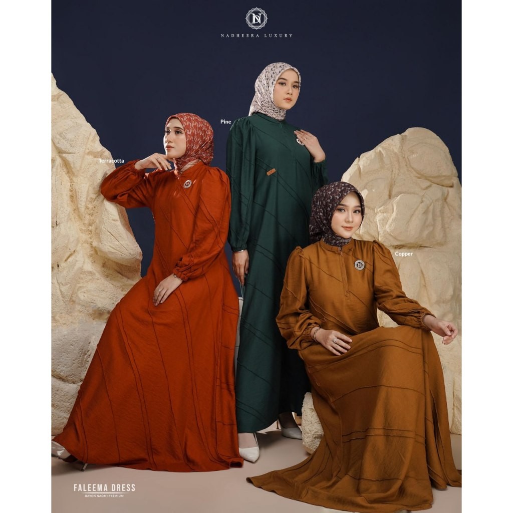 [PROMO] NADHEERA LUXURY FALEEMA DRESS RAYON NAOMI PREMIUM SALE TERBARU