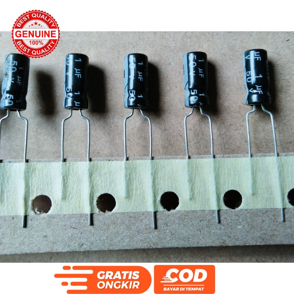 ELCO ELKO 1UF 1 UF 50V 50 VOLT ORIGINAL ASLI ROHS