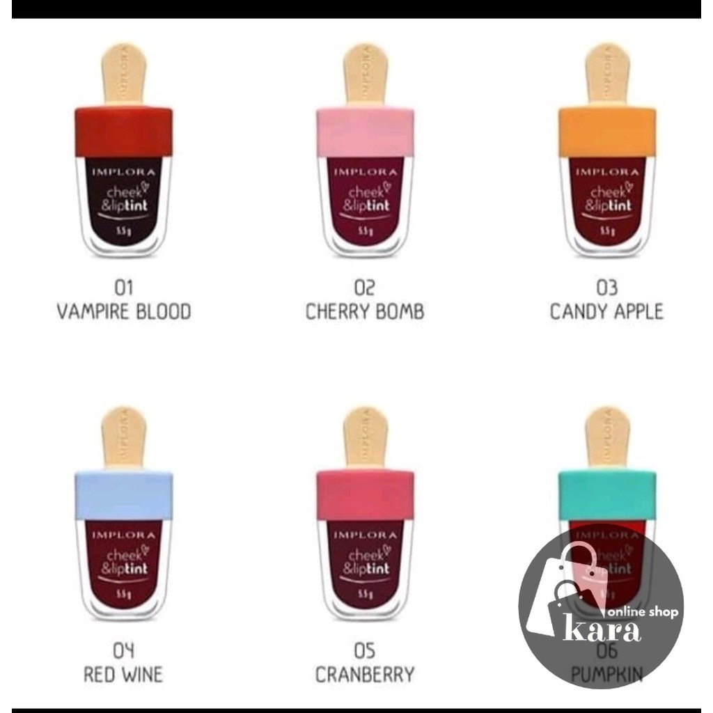 KARA - IMPLORA LIPTINT/ LIPTINT IMPLORA/ KOSMETIK BIBIR IMPLORA