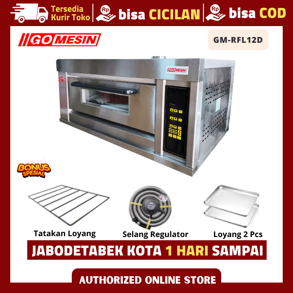 OVEN GETRA 1 DECK 2 TRAY RFL 12GD PEMANGGANG ROTI KUE GARANSI RESMI
