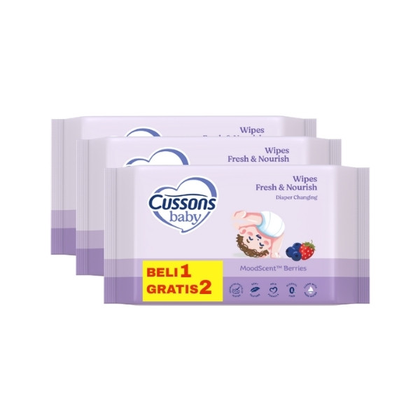 CUSSONS BABY WIPES FRESH & NOURISH 45'S