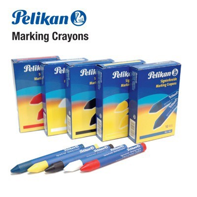 PELIKAN CRAYON MARKING BIRU/RED/HITAM/PUTIH/KUNING