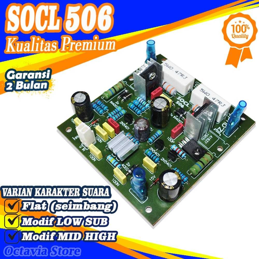 Electrohomi Kit Power Amplifier SOCL 506 Premium LOW SUB - MID HIGH - FLAT (seimbang)