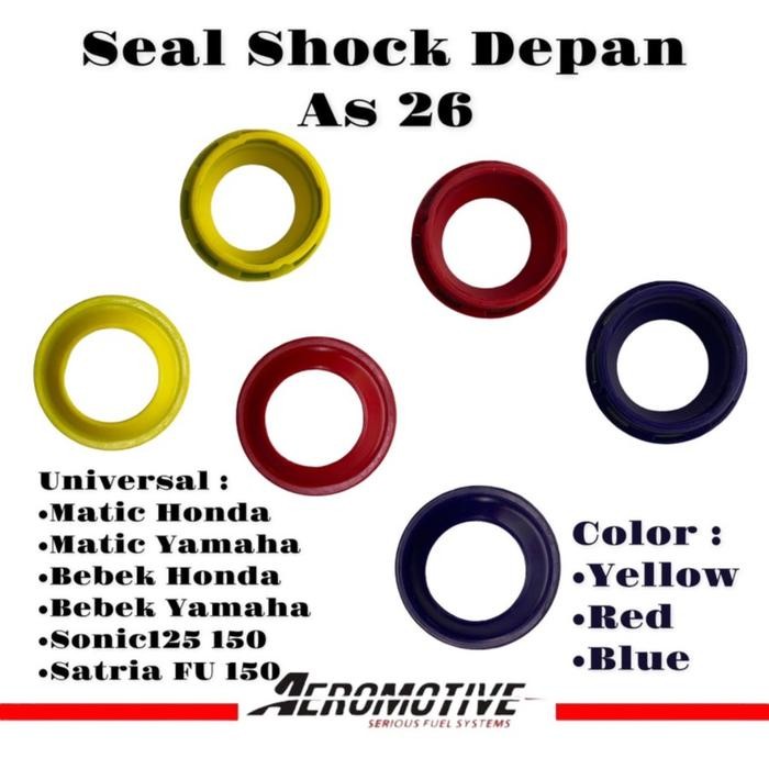 SEAL SHOCK DEBU WARNA SATRIA MIO SOUL FINO BEAT SCOOPY VARIO SONIC MX - Biru