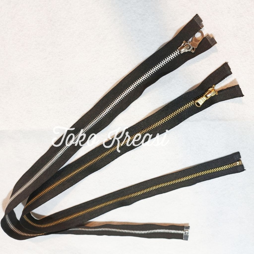 (Per Pcs) Resleting Jaket Besi Uk 24" (60cm)- 28" (70cm)