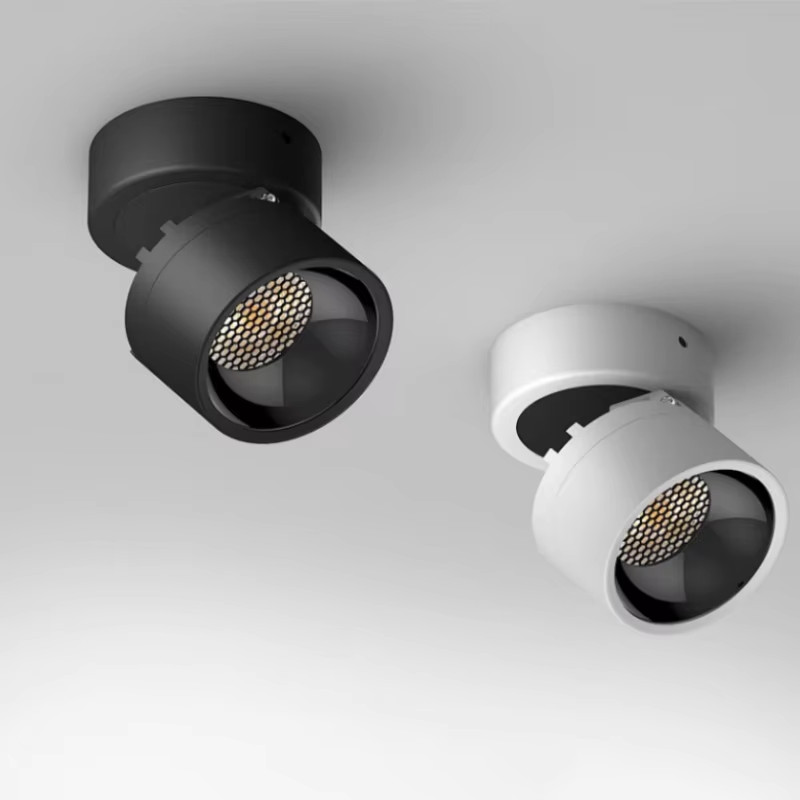 No open hole open mounting spot light folding light led background wall downlight sky lantern Porch 