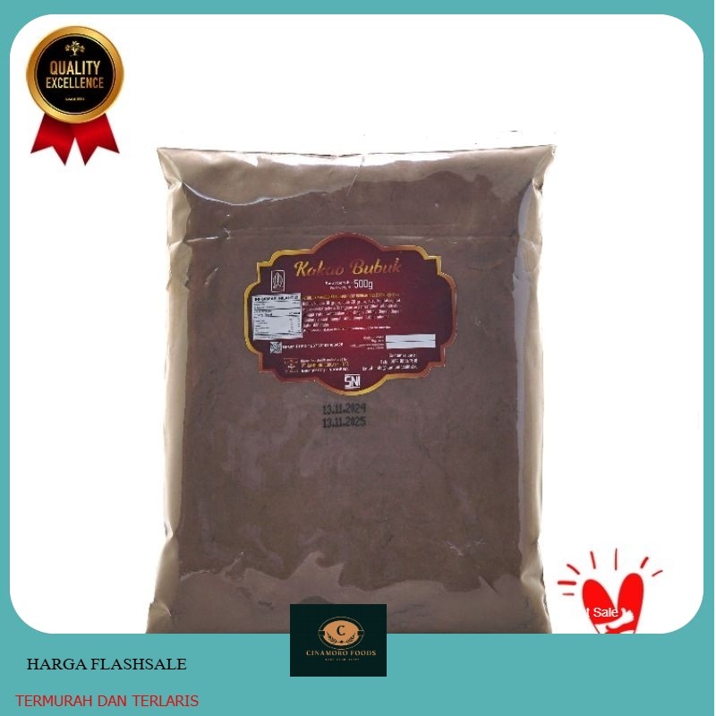 COKELAT BUBUK MURNI 500 GRAM (KAKAO BUBUK) - KAMPUNG COKLAT