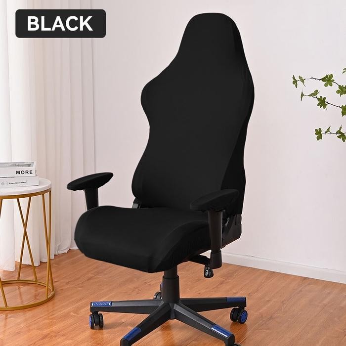 Sarung Kursi Gaming / Gaming Chair Cover / Sarung Kursi Kantor - Black