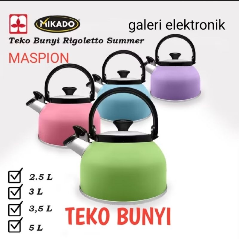 Teko Bunyi Maspion Teko Siul Maspion Ceret Siul Rigoletto Summer