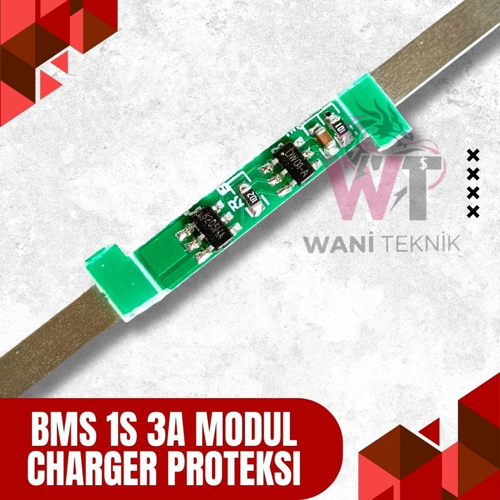 BMS 1S 3A | Modul Charger Proteksi Baterai Lithium 18650