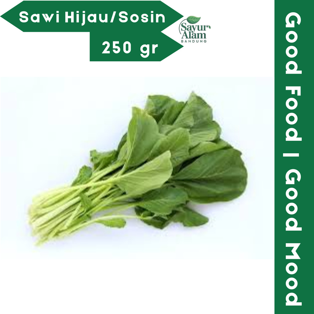 Sawi Hijau Caisim Sosin Segar 250 gr / Sayur Alam Bandung