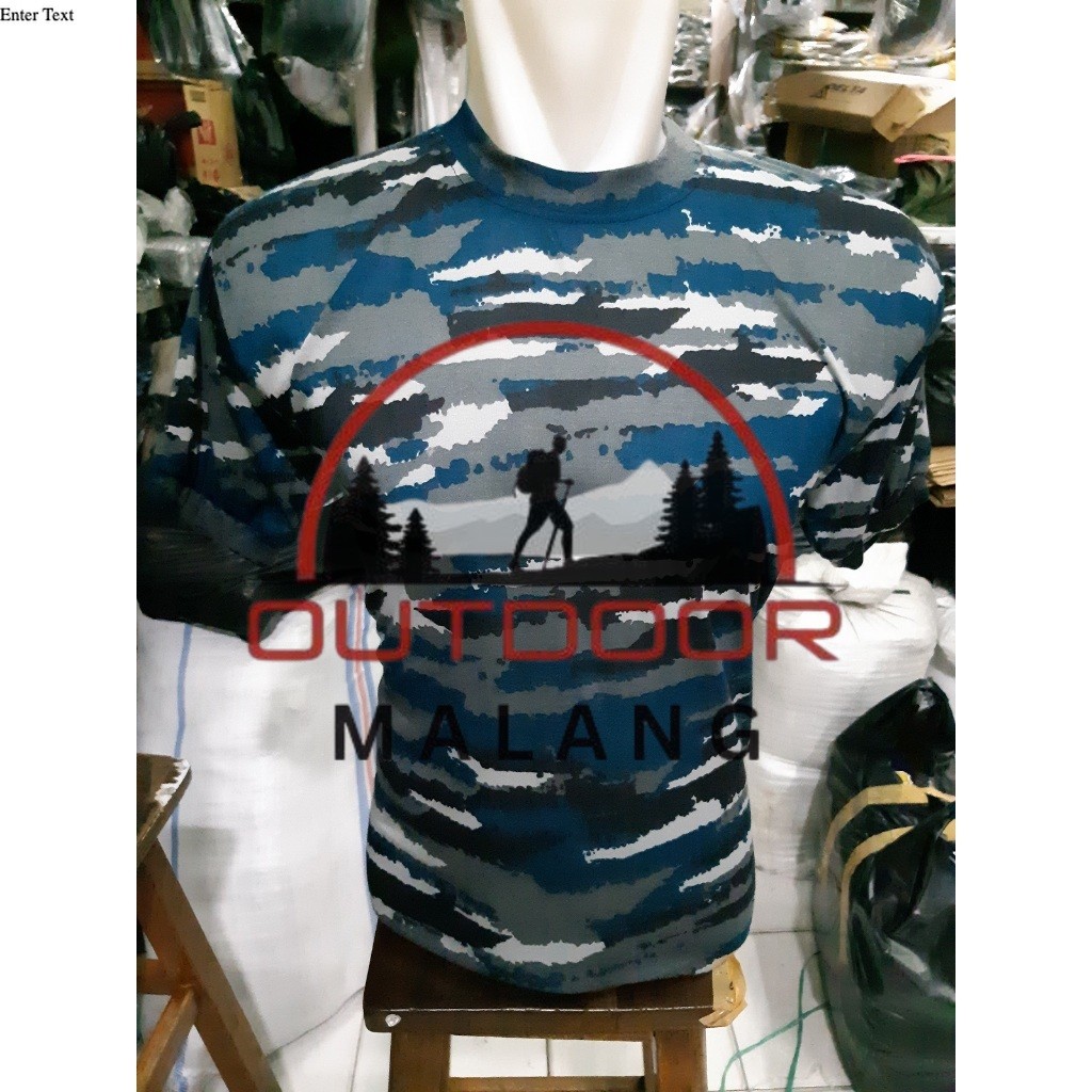 Kaos Oblong Loreng TNI AL (Polos) - Kaos Loreng Kapal - Kaos TNI AL - Kaos Loreng