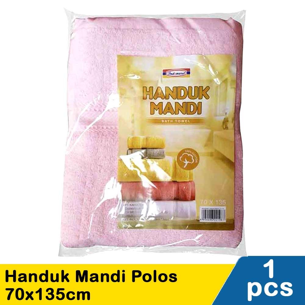 INDOMARET HANDUK MANDI POLOS 60X120CM / 70x135cm