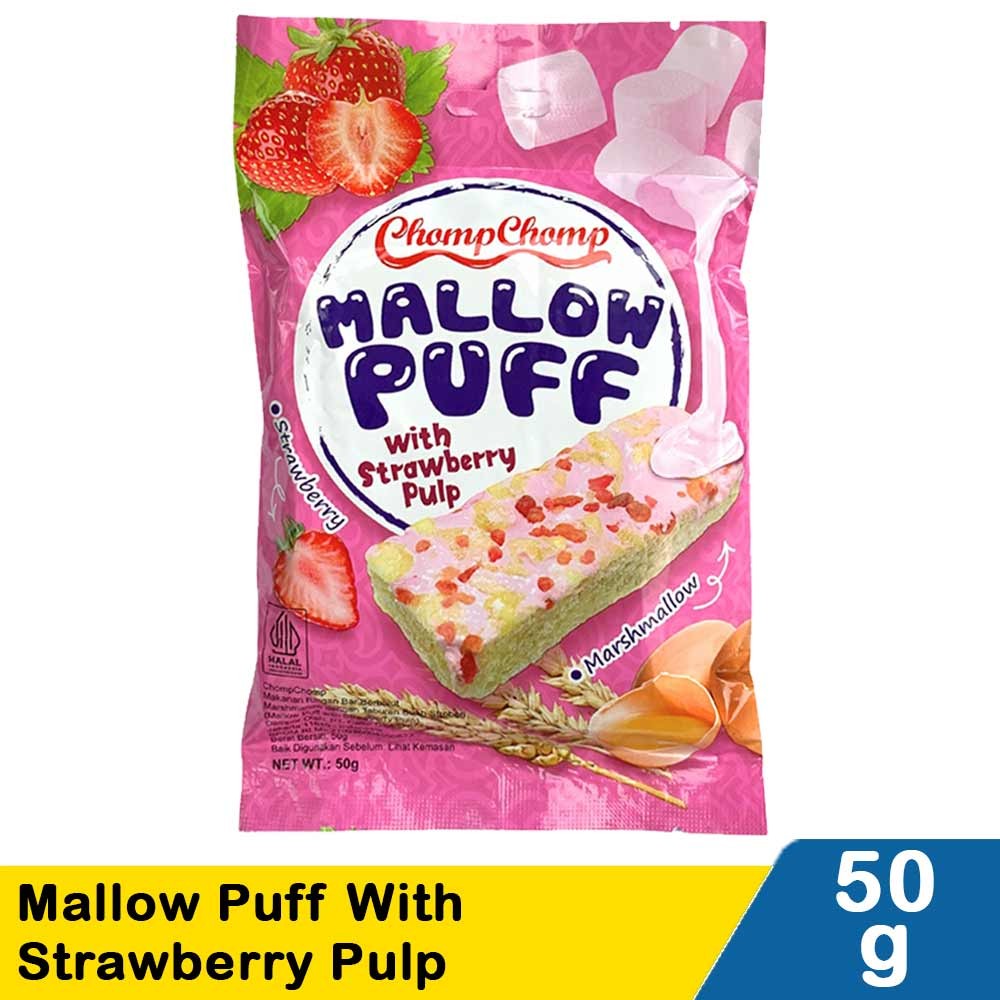 CHOMP CHOMP MALLOW PUFF WITH STRAWBERRY 50g
