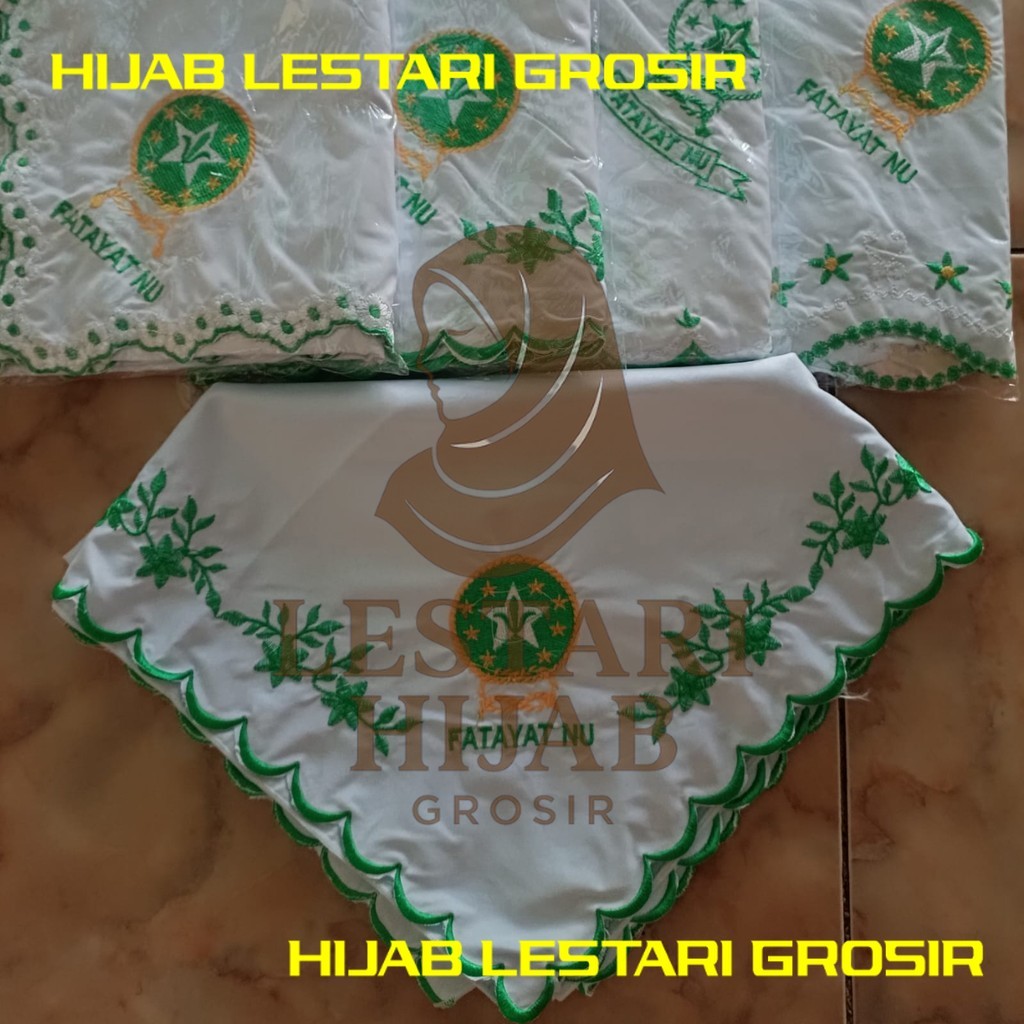 Jilbab Fatayat Bordir / Kerudung Fatayat NU Terlaris / Jilbab Muslimat / Hijab NU
