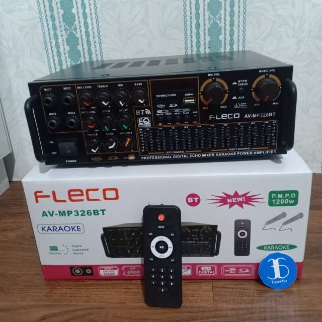Amplifier Audio Original Fleco AV-MP326BT - Amplifier Bluetooth Fleco -  Bluetooth Equalizer Fleco A