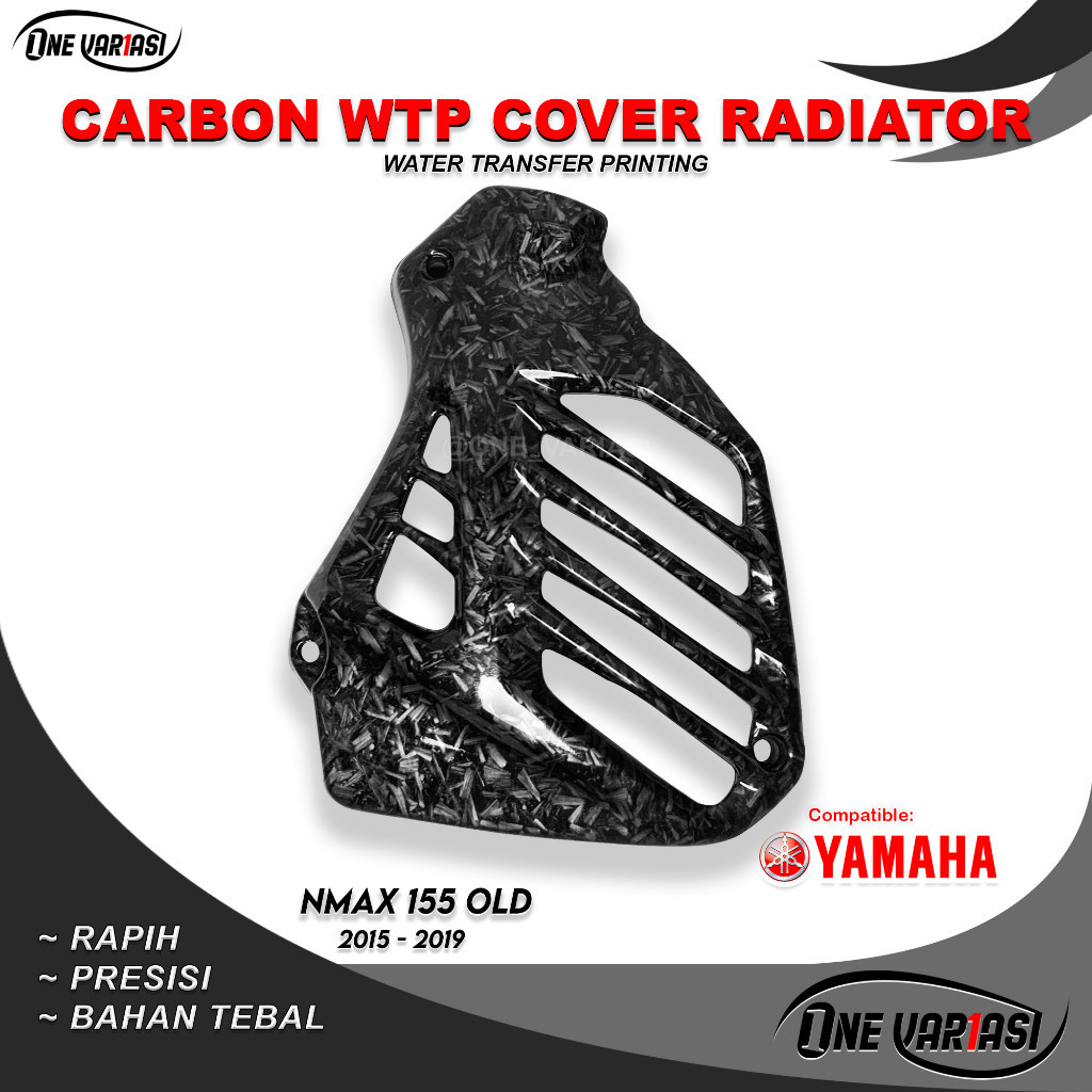 COVER TUTUP RADIATOR NMAX 155 OLD CARBON FORGED / NMAX LAMA COVER RADIATOR CARBON FORGED AESRACINGSH