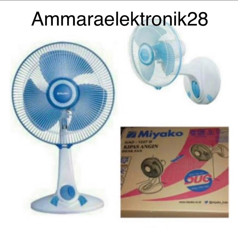 KIPAS ANGIN DESK FAN MIYAKO KAD 1227 B 12 INCH KIPAS ANGIN DUDUK MEJA Terlaris