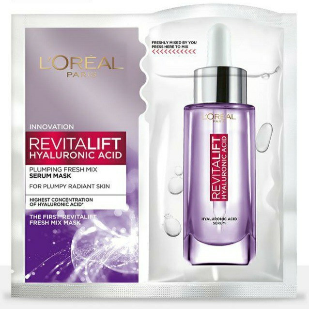 Loreal Sheet Mask Revitalift – Serum Mask | Lembapkan & Kencangkan Kulit Wajah