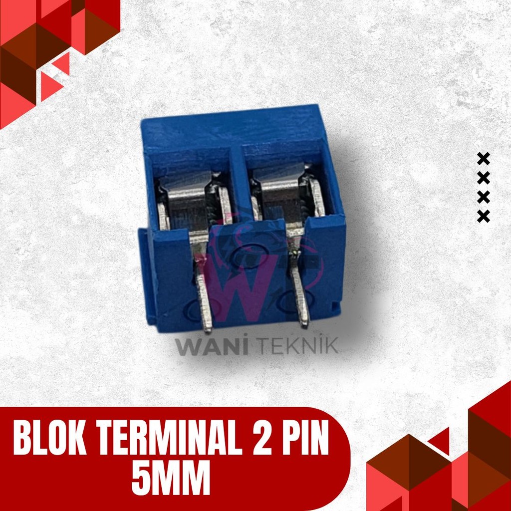 Blok Terminal 2 Pin 5mm – Konektor Terminal Kabel