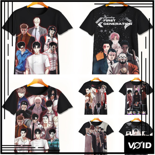 Kaos Lookism 3D Keren | Kaos Animasi Lookism | Baju Lookism Murah Untuk Anak Umur 1-12 Tahun