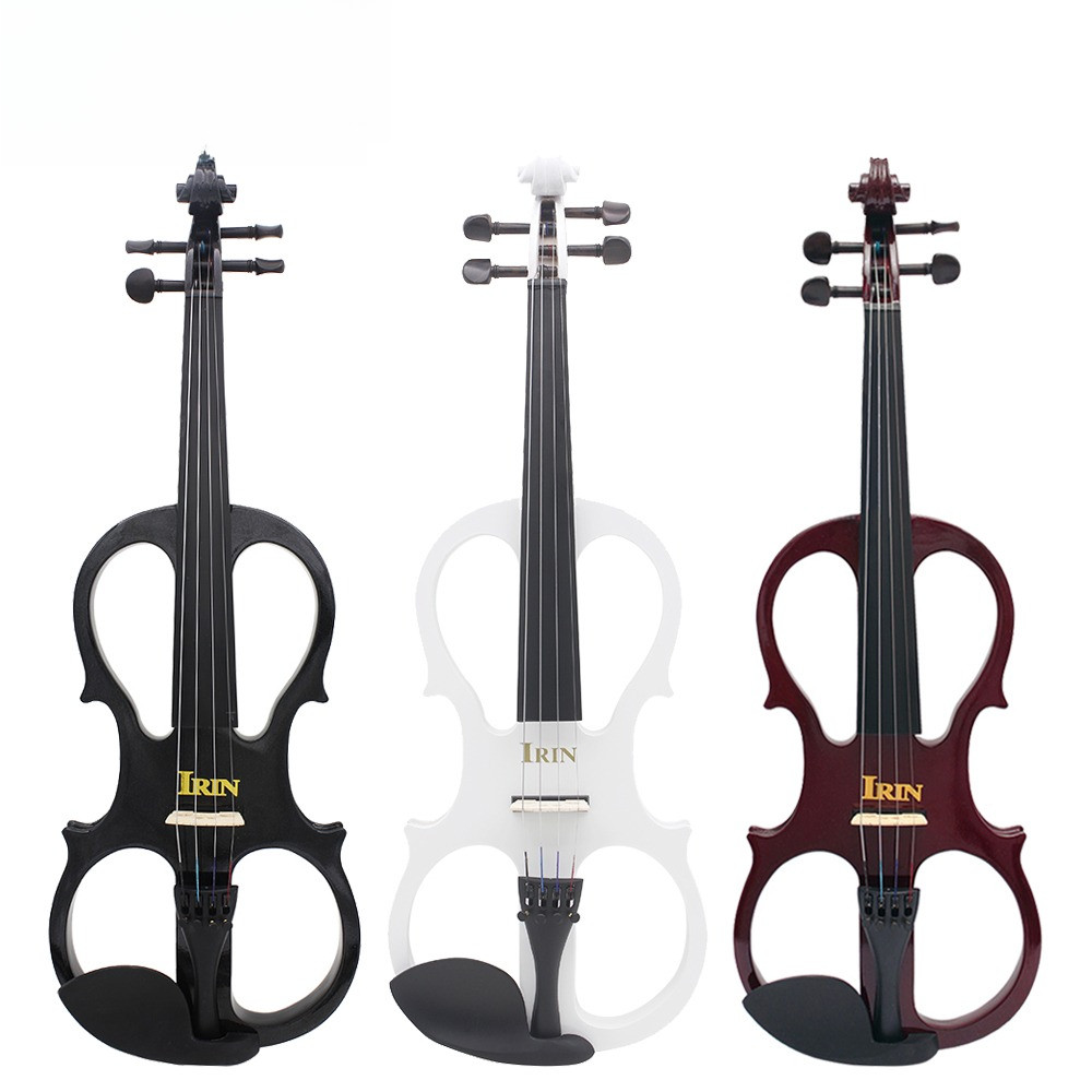 AU-03 4/4 Electric Violin Maple Panel Electric Violin Set with Case Accessories Professional Electri