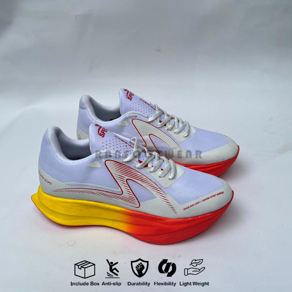 BERGU_IDSepatu Joging Pria wanita specs Putih merah - Sepatu Lari Pria Sepatu Sport Pria Sepatu Runn