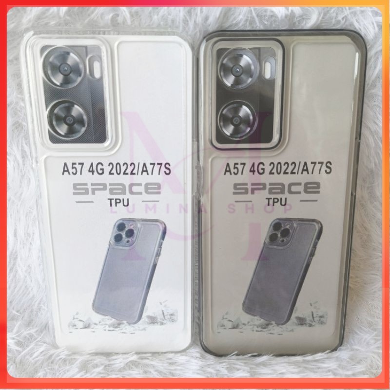 PROMO+COD Softcase Casing Clear Space OPPO A57 4G 2022/A77S Slikon transparan dan pelindung belakang