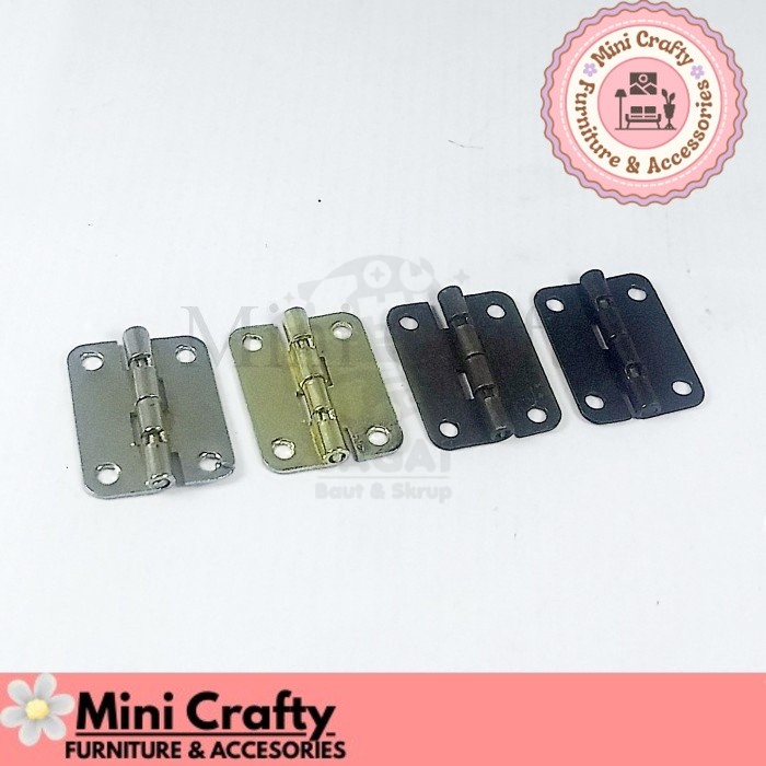 Engsel Mini 25 x 16 mm Engsel Kecil Antik Engsel Kotak Dus Mahar - Mini Crafty