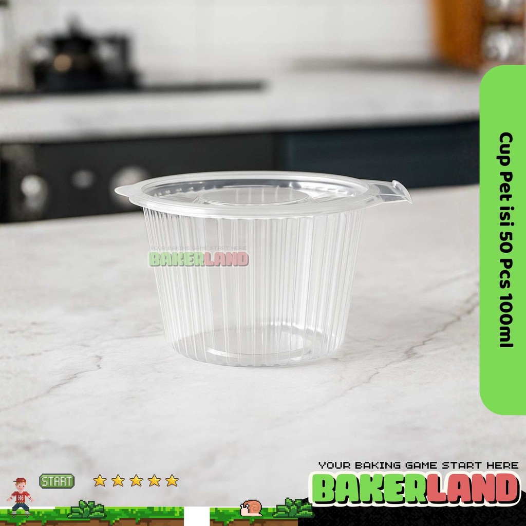 Cup Puding Cup Pat 100ml / Cup Pat Sambal /Wadah Sambal / Tempat Sambal / Kemasan Sambal saus