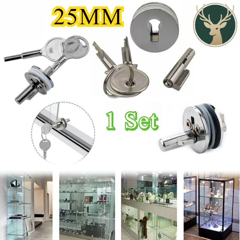 1 Set Kunci Lemari Kaca/Kunci Pintu Kaca/Kunci Untuk Lemari Kaca Kunci Lemari Etalase Kaca/Kunci Lem
