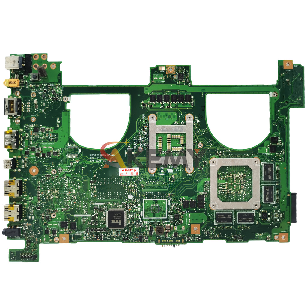 N550JV Laptop Motherboard For ASUS ROG G550J N550J N550JV N550JX N550JK Notebook Mainboard With i3 i