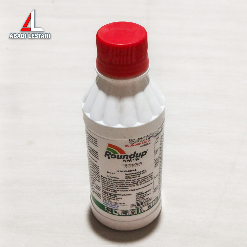 OBAT PEMBASMI RUMPUT ROUNDUP / RONDAP PEMBASMI RUMPUT / GULMA 200 ML