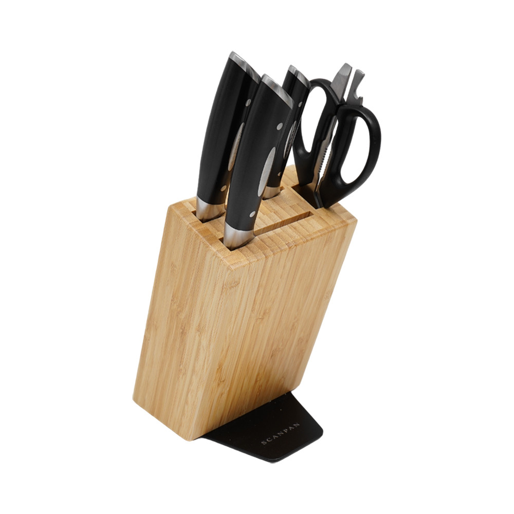 Informa Scanpan Set 5 Pcs Pisau Classic Orient Dengan Blok Penyimpanan Knife And Scissor Set Cooking