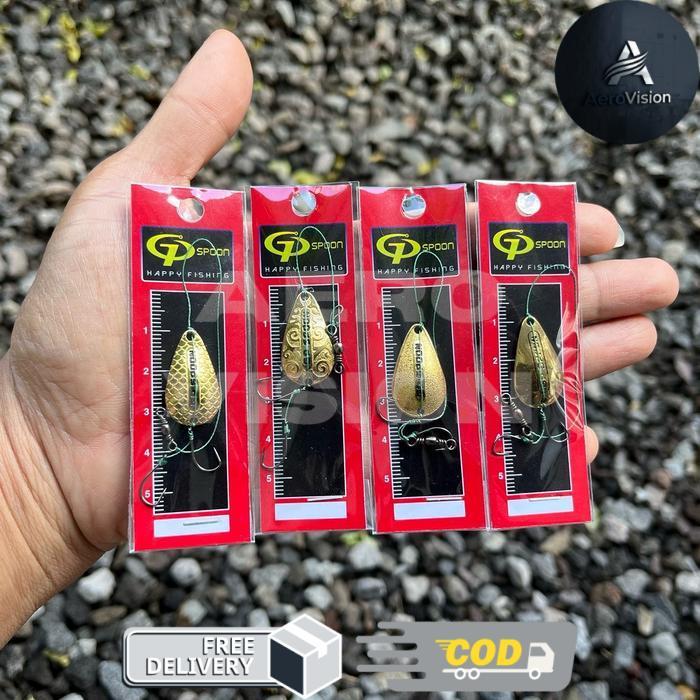 Lure Spoon GP Ultralight Kuningan Brass untuk Pancing Umpan - 2.5cm, Pasir