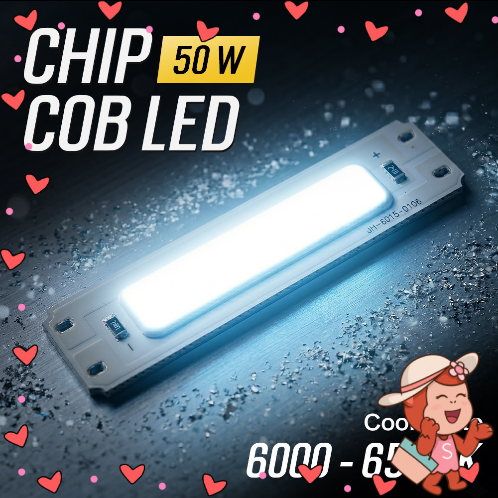 Ovicart Chip LED Lampu COB Car Interior Desk Lamp 6000-6500K 5V 50W - COB6015-DC5-50