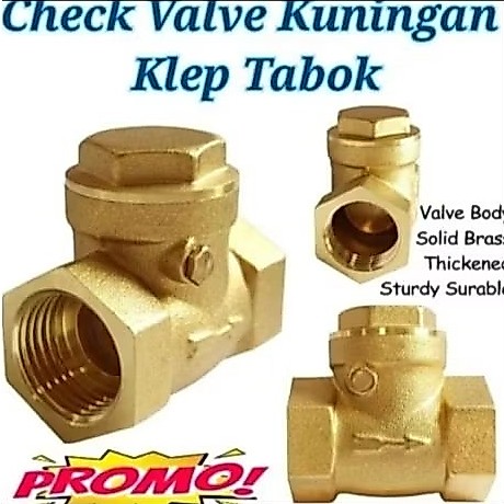 Check Valve Kuningan Klep Tabok 2" inch Kuningan