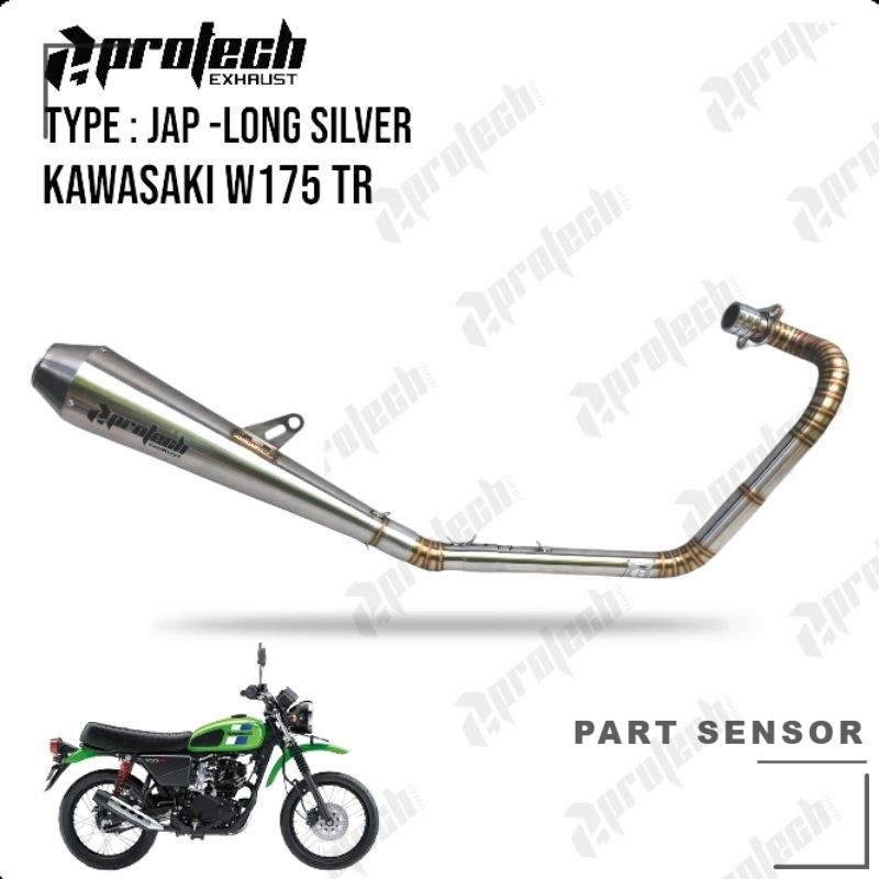 Kawasaki W175 TR — Jap Long · Silver — foto 5