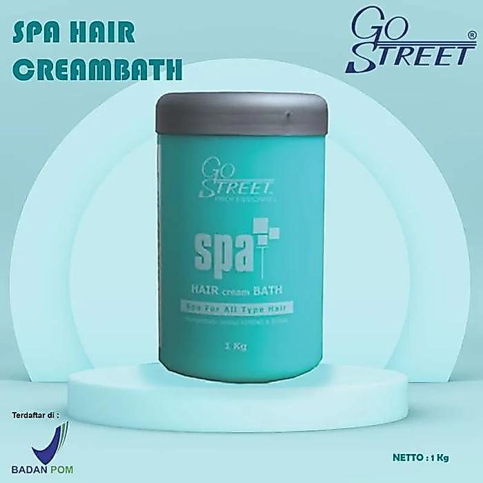 g5t7- Go Street Spa Hair Creambath 1Kg Bath 1000Gr Rambut Kering / Rusak / Kusam 1000Ml