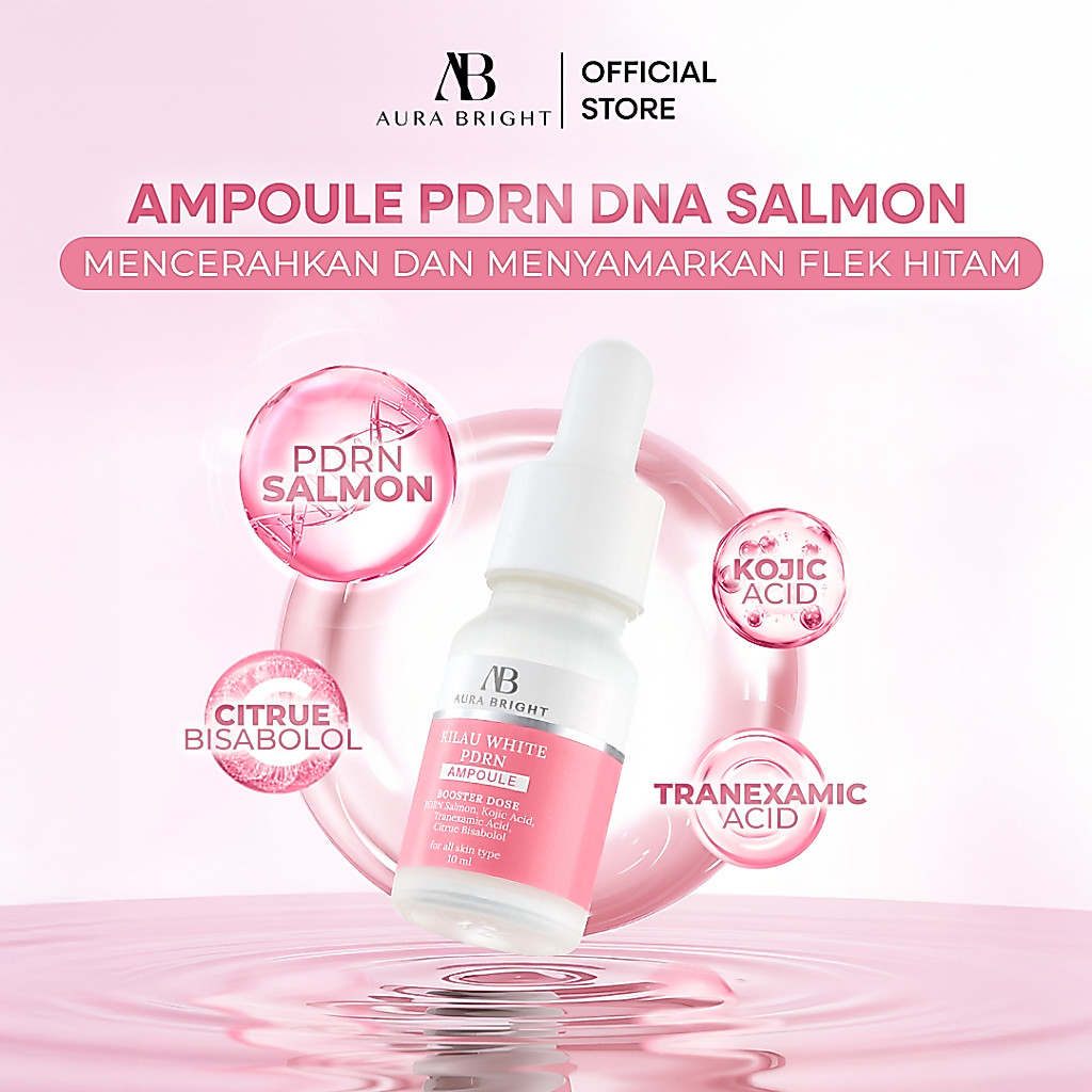[Ready Stock] Aura Bright | Kilau White PDRN Salmon Ampoule
