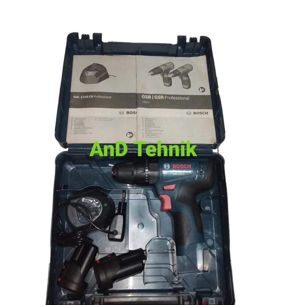 BOSCH GSB 120-LI Cordless Impact Drill Bor Tembok Baterai 120 LI BATTERY 1 Bor Cordless Bosch Bor Be