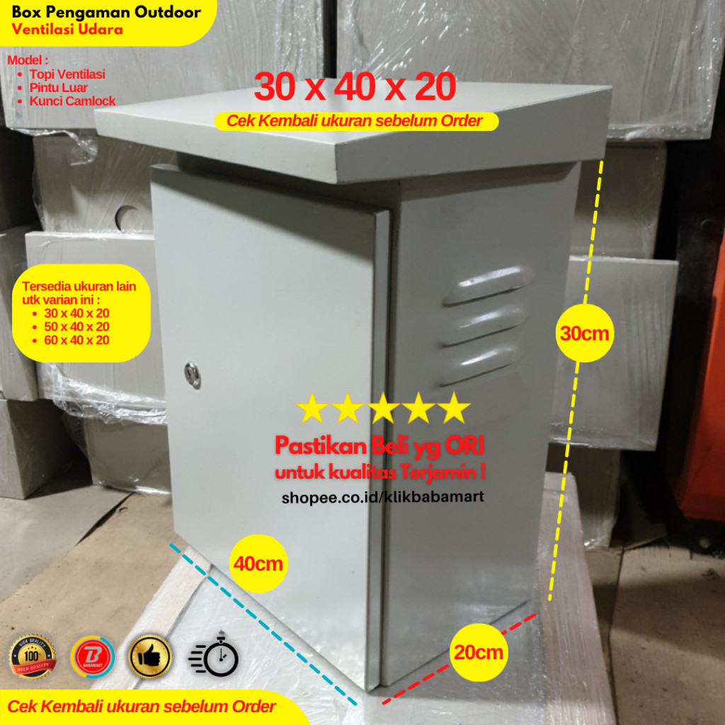 HM - CCTV DVR BOX BESI PENGAMAN DVR CCTV OUTDOOR 30X40X20CM