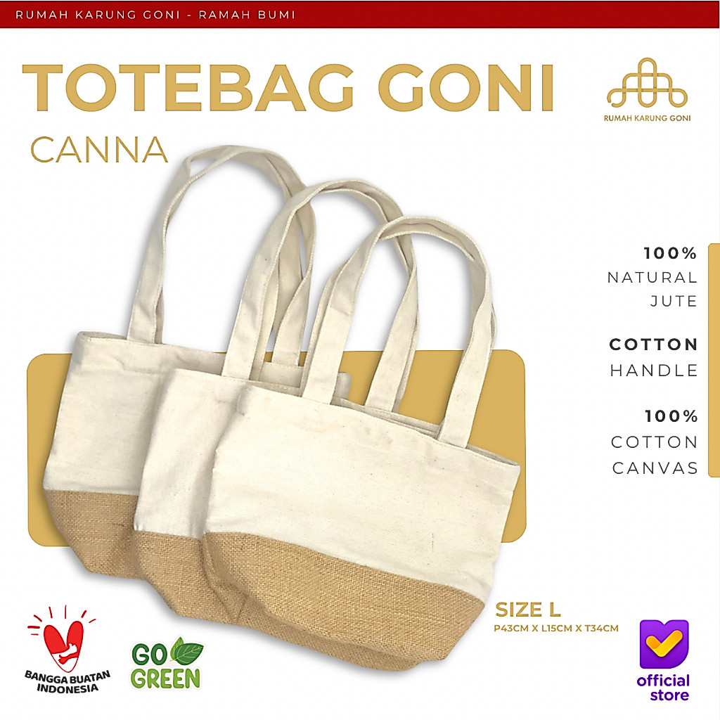 Tote Bag Goni - Canna Bag - Tas Hampers Belanja