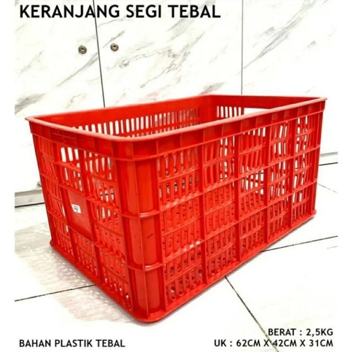 Container Keranjang Industri / Keranjang Krat Buah Plastik