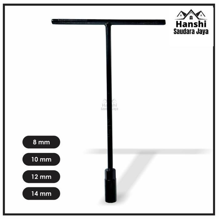 Kunci Sok T 8-14 mm / Kunci T8 T10 T12 T14 Kunci Sock T - T8